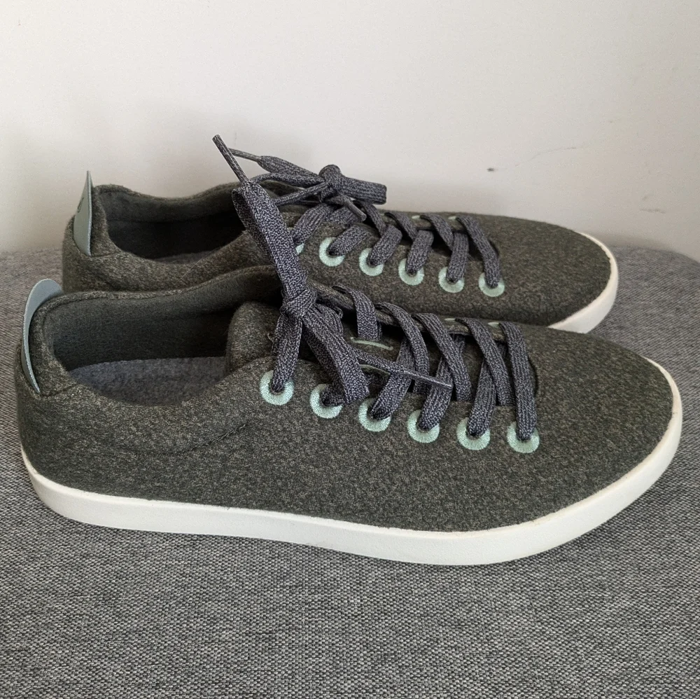 AllBirds Gray White Piper Merino Wool Women's Size 11 Sneakers Shoes - Picture 15 of 16